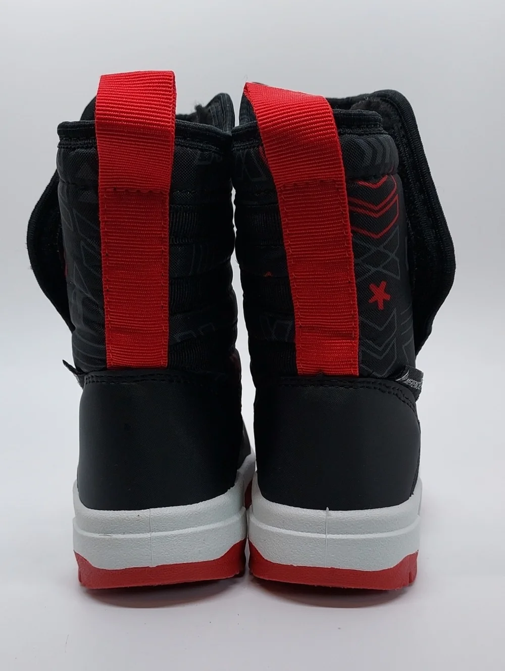 Merence Toddler Snow Winter Boots US Size 9 BLACK RED